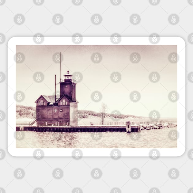 Holland Harbor Lighthouse Sticker by Colette22